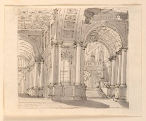 Scenografi, Palace interiör av Unknown artist