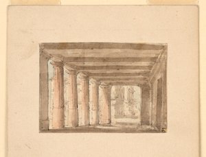 Scenografi, Portico av Unknown artist