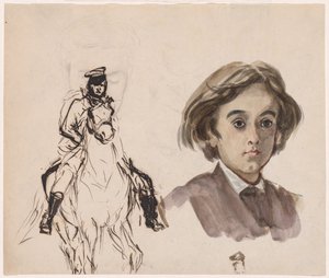 Studieblad av Unknown artist