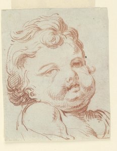 Studie av barnets huvud av Unknown artist