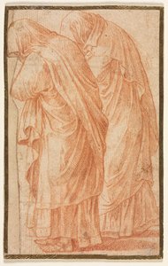Studie av munkar av Unknown artist