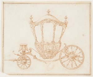 Studie av en coach av Unknown artist