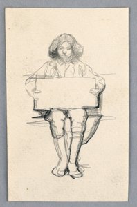 Studie av en ung pojke av Unknown artist