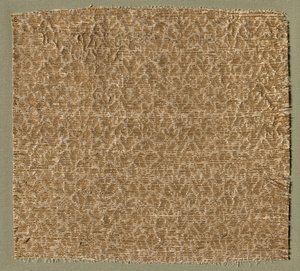 Textil med små löv av Unknown artist