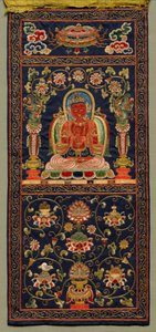 Thangka med den sjunde Bodhisattvan av Unknown artist