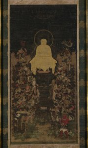 Buddha förkunnar Sutra om "Visdomens fulländning" (Prajnaparamita) av Unknown artist