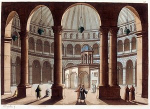 Heliga gravens kyrka, Palestina. I "" Le costume ancien et moderne"" av Unknown artist