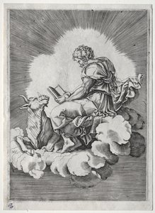De fyra evangelisterna: St. Lukas av Unknown artist