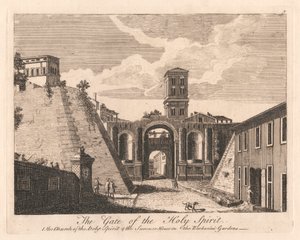 Den Helige Andes port: 1. Den Helige Andes kyrka 2. Sommarhuset i Barbarini Gardens av Unknown artist