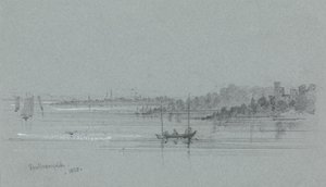 Hamnen i Southampton av Unknown artist