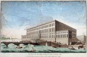 Konungens slott i Stockholm - gravyr av Unknown artist