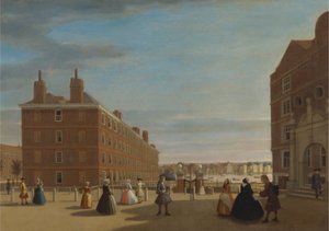 Pappersbyggnaderna, Inner Temple, London av Unknown artist