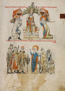 Kyskhetslöftet; Sankt Hedvig hjälper de fattiga och sjuka av Unknown artist