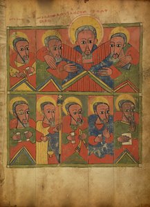 Profeterna med Abraham som omfamnar Isak och Jakob av Unknown artist