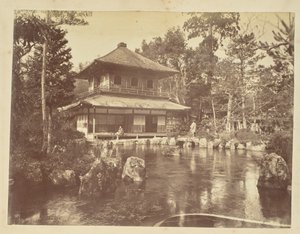 [Silverpaviljongen vid Jion-ji templet] av Unknown artist