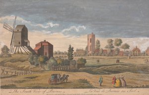 Södra utsikten över Barnes av Unknown artist