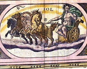 Solen. 1600-talsgravyr. av Unknown artist