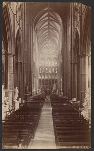 Transeptet, från norr, Westminster Abbey av Unknown artist