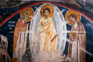 The Transfiguration of Jesus - Anonym - 1200-talet - Fresk - Boyana Church ©FineArtImages/Leemage av Unknown artist
