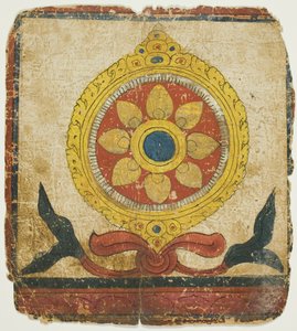 Lagens hjul (Dharmachakra), från en uppsättning initieringskort (Tsakali) av Unknown artist