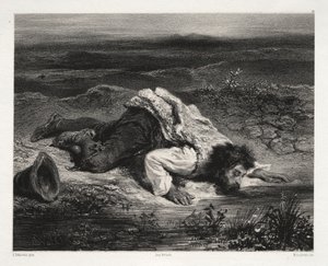 Den sårade briganden av Unknown artist