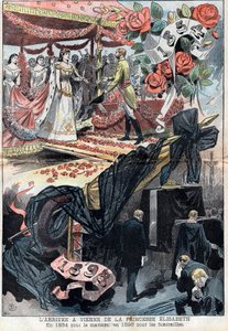 Elisabeth de Wittelsbachs ankomst till Wien av Unknown artist