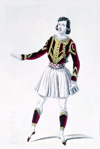 Dansaren och koreografen Marius Petipa (1818-1910) i "Herrens rättigheter" av Unknown artist