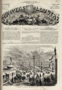 Festen den 15 augusti 1867 på Trocadero i Paris - 1867 års illustra universum av Unknown artist