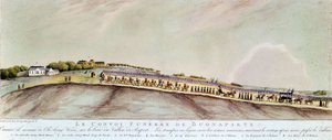 Begravningskonvojen från Bonaparte till St. Helene. 1821. av Unknown artist