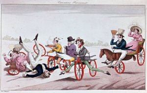 Nöjen och olägenheter med velocipeder och rikhästar av Unknown artist