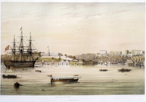 Hamnen eller Admiraut i Istanbul på 1800-talet av Unknown artist