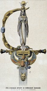 Hedersvärdet erbjöd befälhavare Marchand - i Le petit Journal den 28/05/1899 av Unknown artist