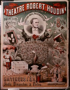 Teater Robert Houdin affisch, ca 1860-75 (affisch) av Unknown artist