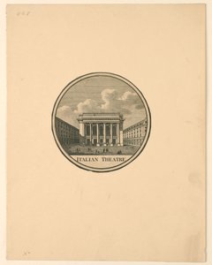 Italienska teatern, Paris av Unknown artist