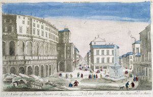 Marcellus teater i Rom - Optisk vy av Unknown artist