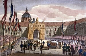 Överföring av Napoleon I:s aska till Invalides i Paris av Unknown artist