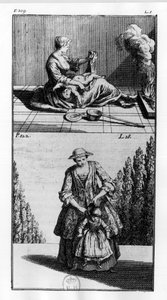 Behandlingar för barn - i ”” Ortopedi eller konsten att korrigera och korrigera kroppens svårigheter””, av M. Audry, rådman hos Kungl. av Unknown artist