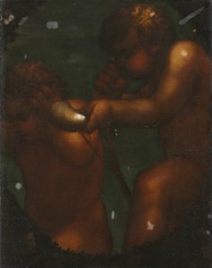 Två Putti av Unknown artist