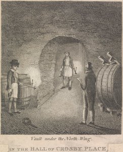 Vault under North-Wing i Hall of Crosby Place; sida 81 (volym ett) av Unknown artist