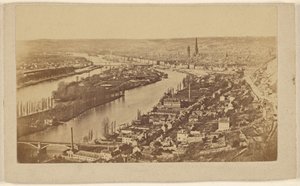 [Vy över Rouen, Frankrike] av Unknown artist