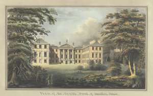 Utsikt över Hamilton Palaces sydfront av Unknown artist
