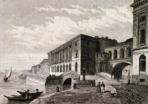 Utsikt över St. Petersburg-teatern 1828. av Unknown artist