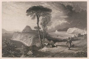 Utsikt över den indiska kusten av Unknown artist