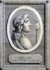 Vergilius (70 - 19 f.Kr.), latinsk poet. 1700-talsgravyr. av Unknown artist