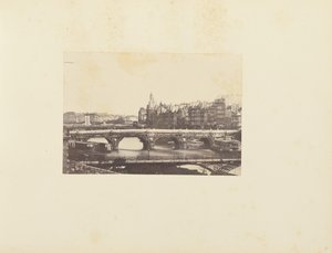 Utsikt från Pont des Arts i Paris av Unknown artist