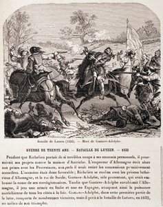 30 års krig: Slaget vid Lutzen (1632) och Gustave Adolphes död. - i "L