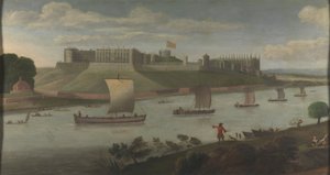 Windsor Castle från Buckinghamshire Bank av Unknown artist
