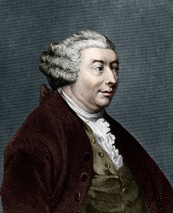 porträtt av David Hume. Skotsk filosof (1711 till 1776). av Unknown artist