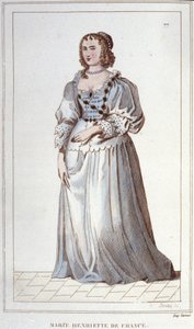 porträtt av Henriette-Marie av Frankrike. Paris av Unknown artist