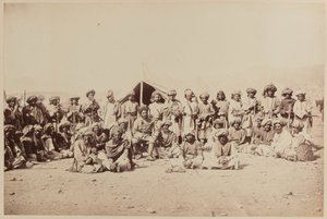 Afghanska stammän vid en durbar av Unknown photographer